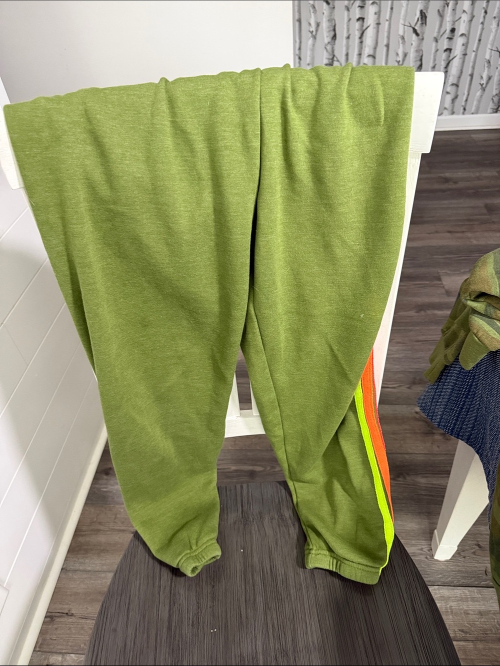 Aviator Nation Olive Green Fleece Joggers - Picture 2 of 5